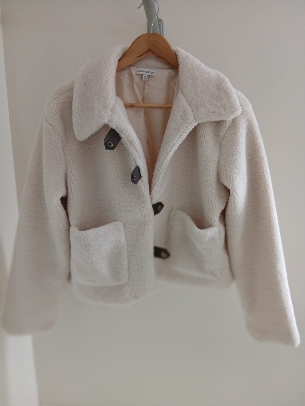 NEW Cream Sherpa Style Jacket